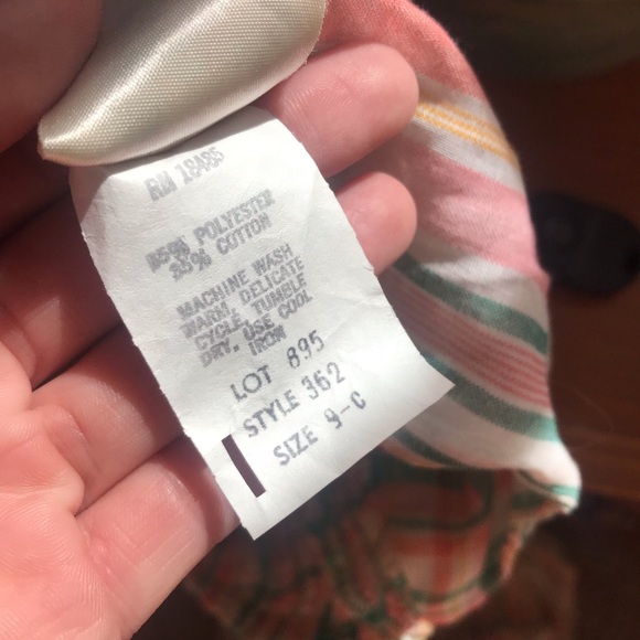 Vintage 1970’s Jody T California Pastel Ruched Lattice Tie Maxi Princess Dress - Picture 11 of 13